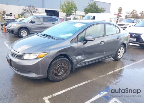 2012 Honda Civic Lx из США, поврежденный, VIN 19XFB2F53CE391868